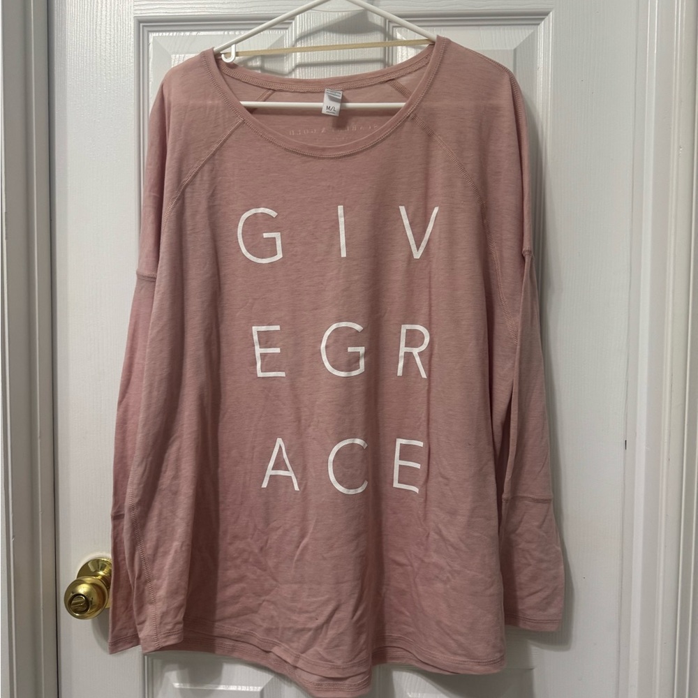 Pink Long Sleeve Top